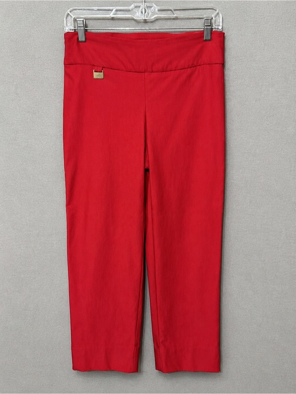 Lisette L Montreal Comfort Waist Capri Ankle Pants Salmon Pink 4